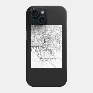 Hamburg Germany City Map Phone Case