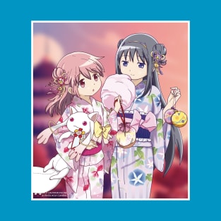 Madoka Kaname & Homura Akemi - Summer Festival 2021 T-Shirt