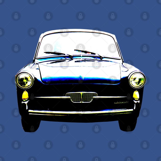 Autobianchi Bianchina 1960s classic car high contrast by soitwouldseem