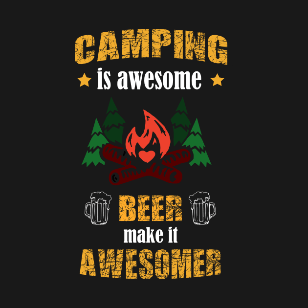 Camping and beer. by LutzDEsign