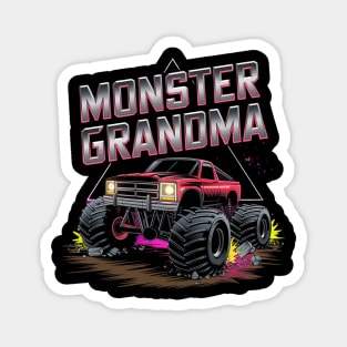 Monster Truck Grandma Monster Truck Are My Jam Truck Lovers Magnet