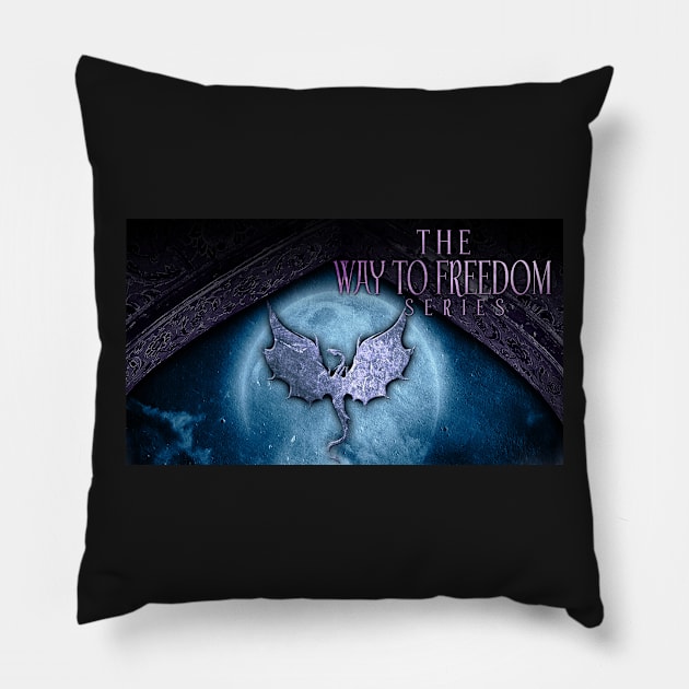 Way to Freedom - Blue Kalarthri Pillow by HMClarke