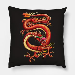 Red Dragon Pillow