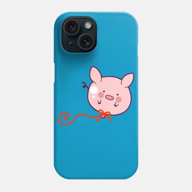 Pig Balloon Phone Case by saradaboru