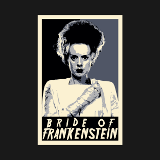 Bride Of Frankenstein Pop Art Style T-Shirt