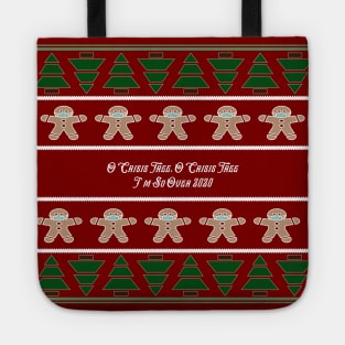 O Crisis Tree Funny COVID Christmas Sweater Tote