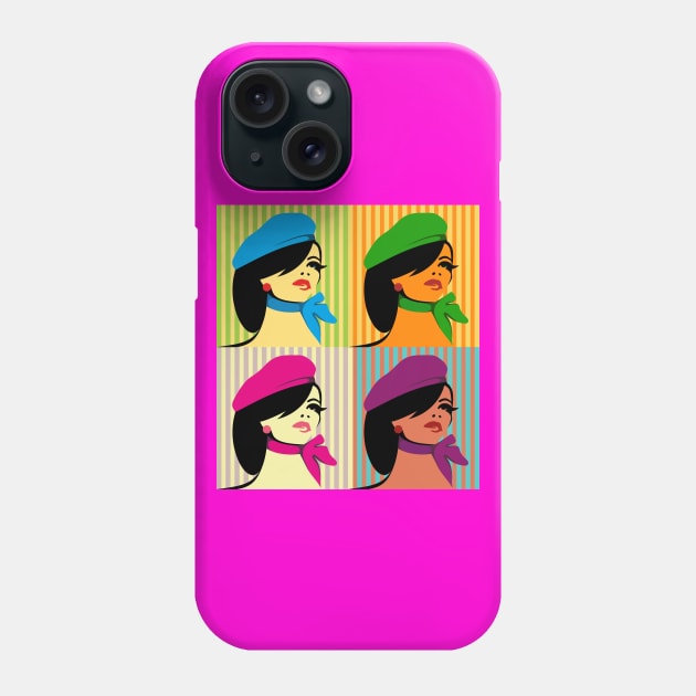 Lady Art Phone Case by Frenzy Fox