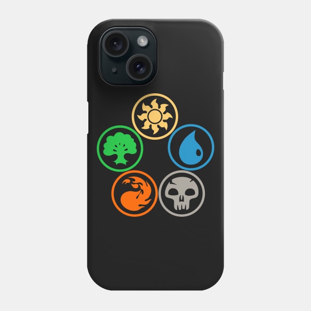 Magic the Gathering: Colors of Mana Phone Case by stickerfule