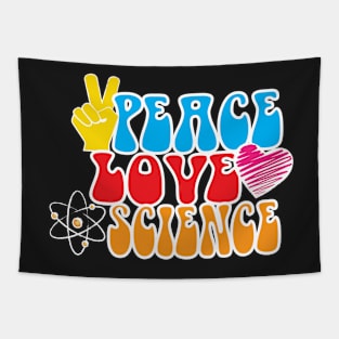 Peace Love Science! Tapestry