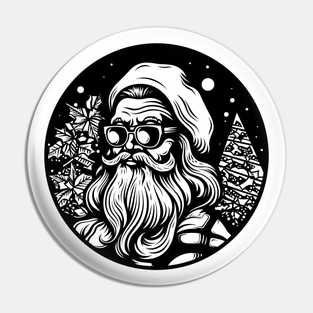 Santa Claus Pin by MZeeDesigns