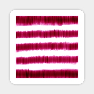 Pink Watercolor Stripe Pattern Magnet