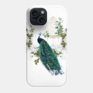 Wonderful peacock, vintage Phone Case