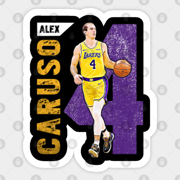 Vintage Alex Caruso Los Angeles Lakers Alex Caruso Sticker Teepublic