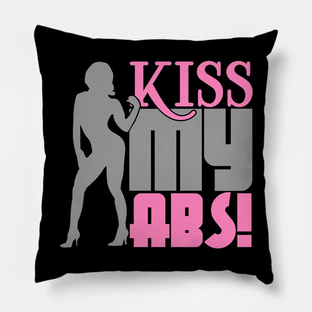 Kiss my abs Pillow by nektarinchen