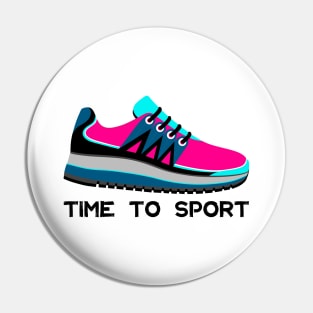 Time to sport Pin