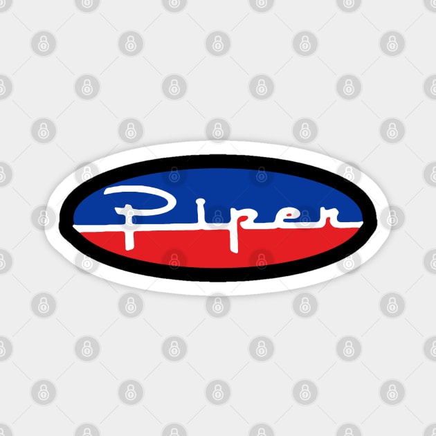 Piper Aircraft USA Magnet by Midcenturydave