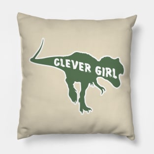 Velociraptor Clever Girl Raptor Jurassic Dinosaur Pillow