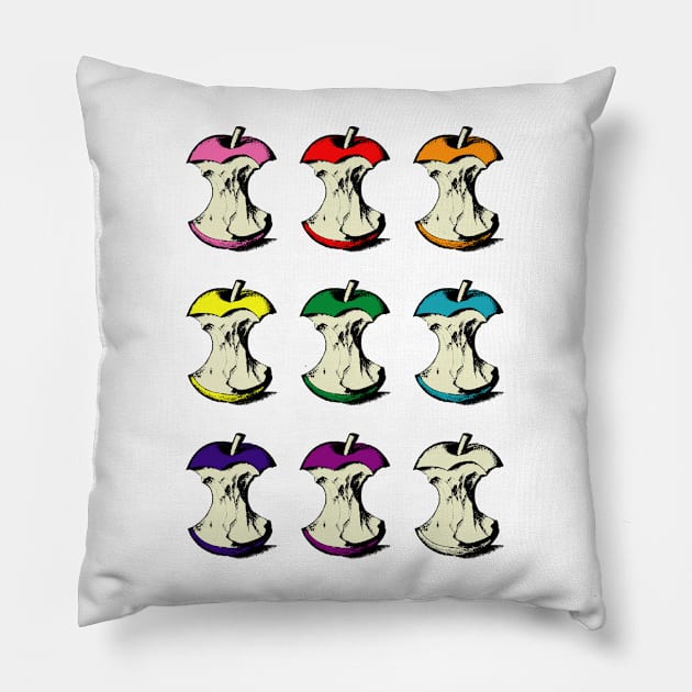 polyamory One bite is not enought all colours of love - latest trend design Pillow by KontrAwersPL