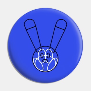 Minimal Line Rabbit Pin