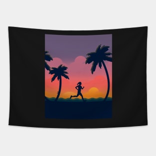 Evening Run Tapestry