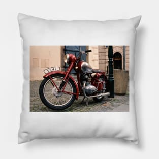 Classic Motorcycle - Jawa Moto Pillow