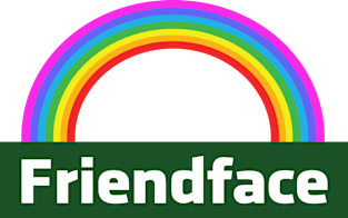 Friendface Rainbow (IT Crowd) Magnet