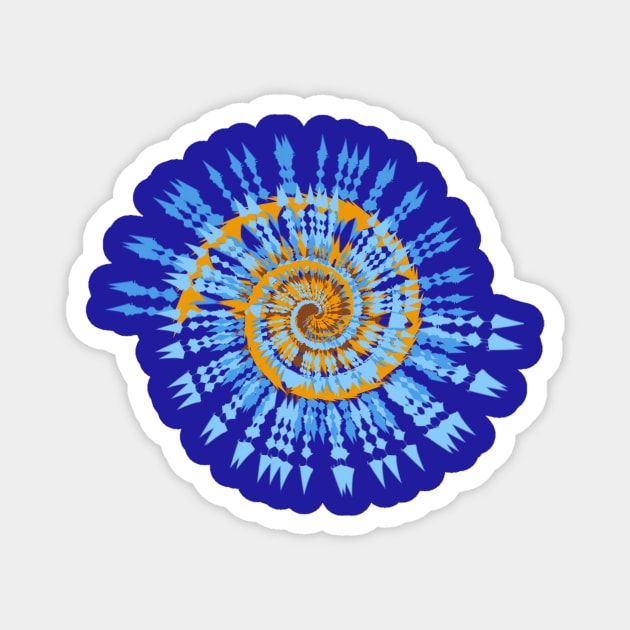 Tie Dye Ocean Impression Magnet by With Own Style