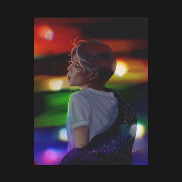 Rainbow Lights Jimin by yelhsa art