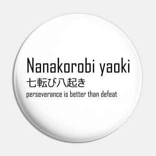 nanakorobi yaoki japanese saying Pin