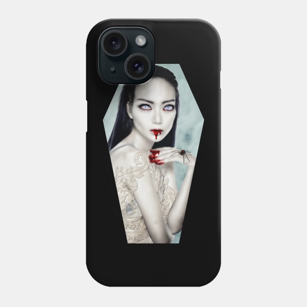 Black Widow Phone Case by VictoriaObscure