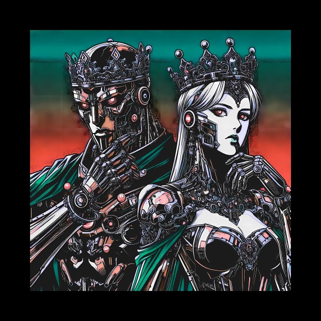 Cyborg King + Queen by Cyber Prints