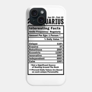 Aquarius Zodiac Personality Traits - Male Female Gender Neutral Phone Case