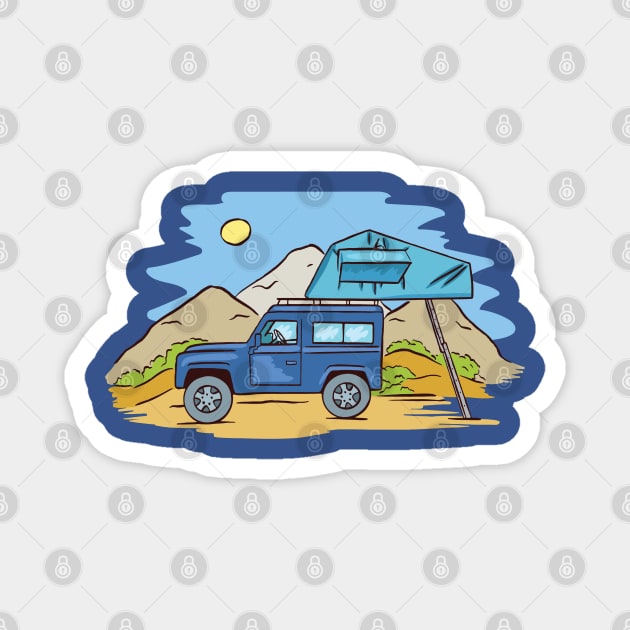 Wild Camping Magnet by MajorCompany