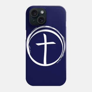 The Steady Cross Inside An Unsteady Wave Christian Faith Logo Phone Case