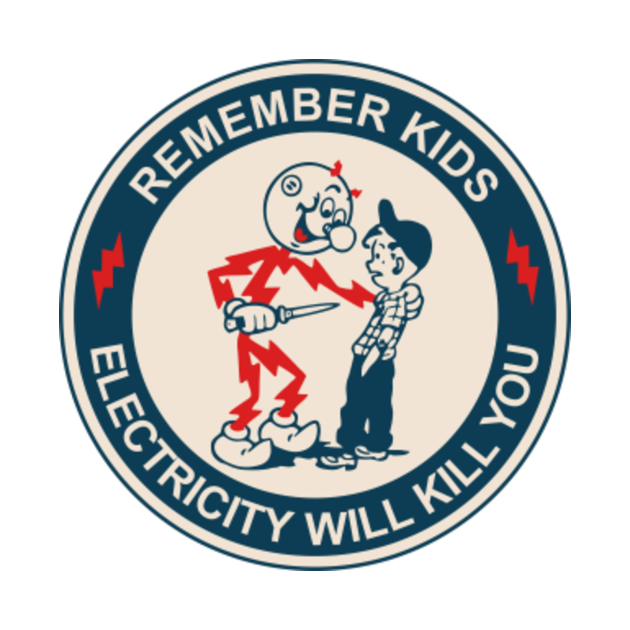 reddy kilowatt remember kids electricity will kill you Reddy