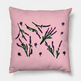 Lavender Flowers Pillow