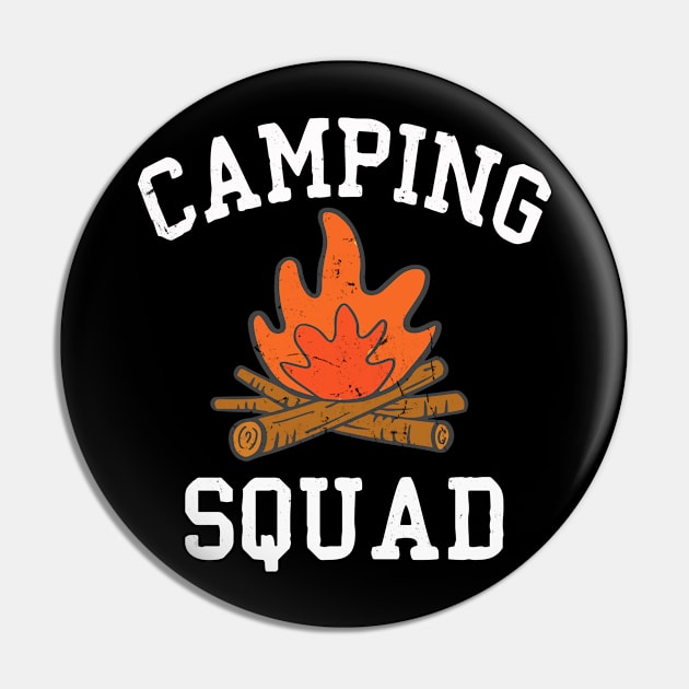 Camping squad Pin by Leosit