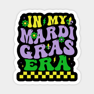 In My Mardi Gras Era Festival Retro Carnival Holiday Magnet
