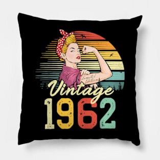 62 Year Old Limited Edition 1962 Pillow