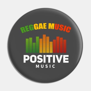 Reggae Music, Positive Vibes Pin