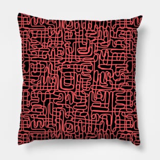 One Line - Red Pillow