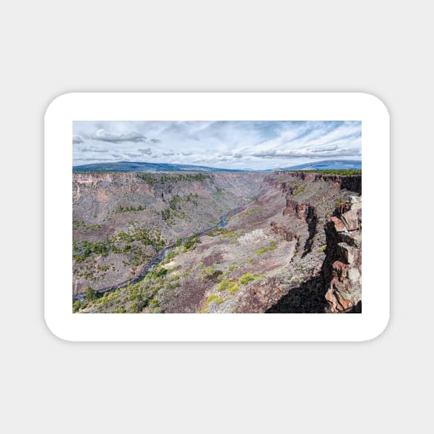 Chawalauna Overlook in Wild Rivers Recreation New Mexico Magnet by Debra Martz