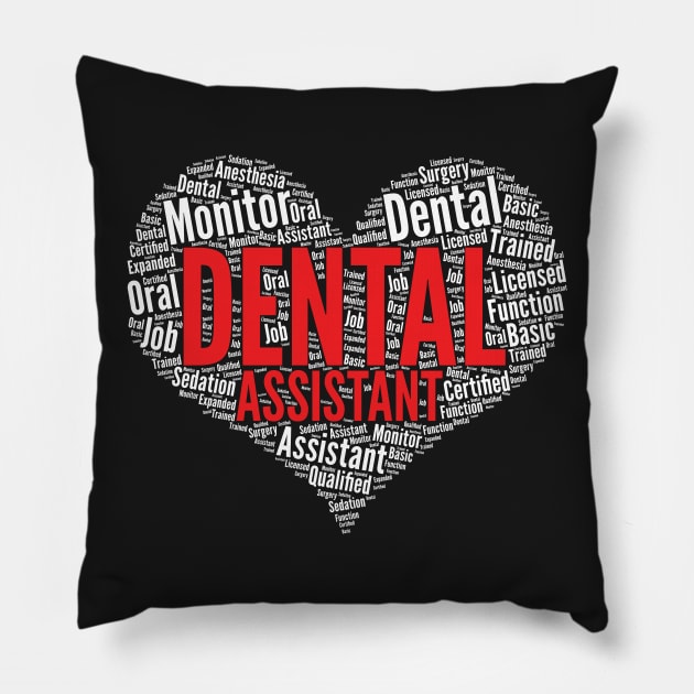 Dental Assistant RDH Dentist Graduation Loyal Hygienist Week graphic Pillow by theodoros20