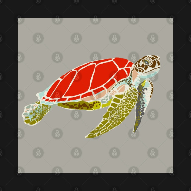 Vintage Sea Turtle by NattyDesigns