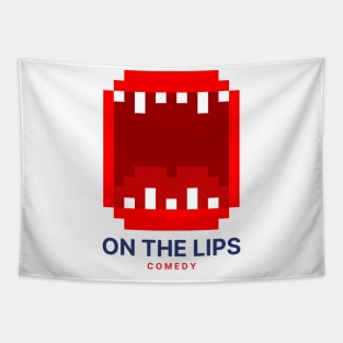 On the Lips - Lo-Fi mouth (transparent background) Tapestry