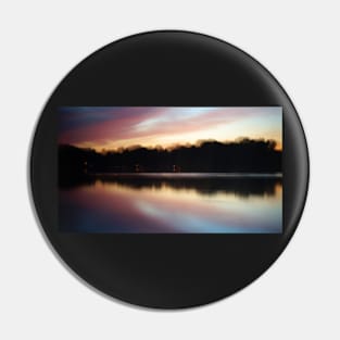 Pink Sunset Symmetrical Reflection Pin