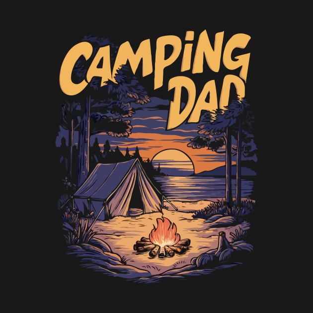 Camping Dad. Funny Camping by Chrislkf