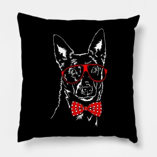 Cute Australian Kelpie dog portrait Pillow