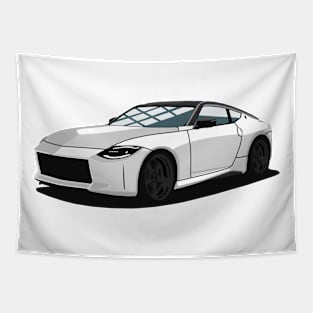 White Nissan 400z Tapestry