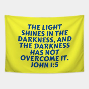 Bible Verse John 1:5 Tapestry